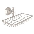 Rohl Italian Bath Wall Mounted Double Soap Basket Holder In Satin Nickel A1493STN